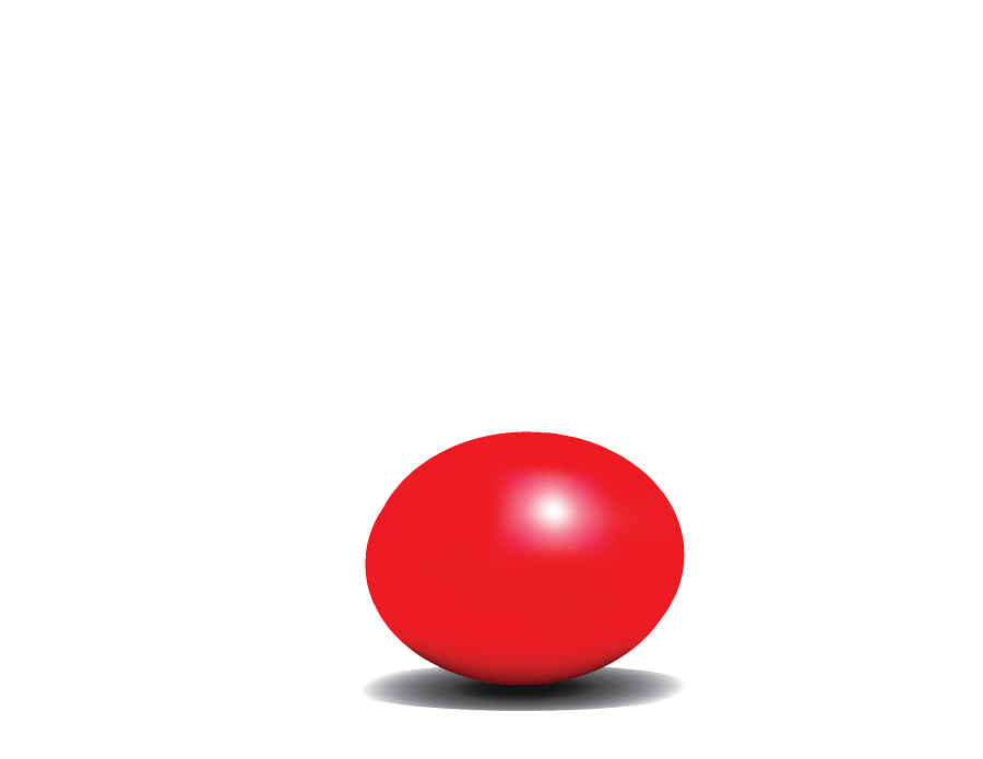 red bouncing ball in motion